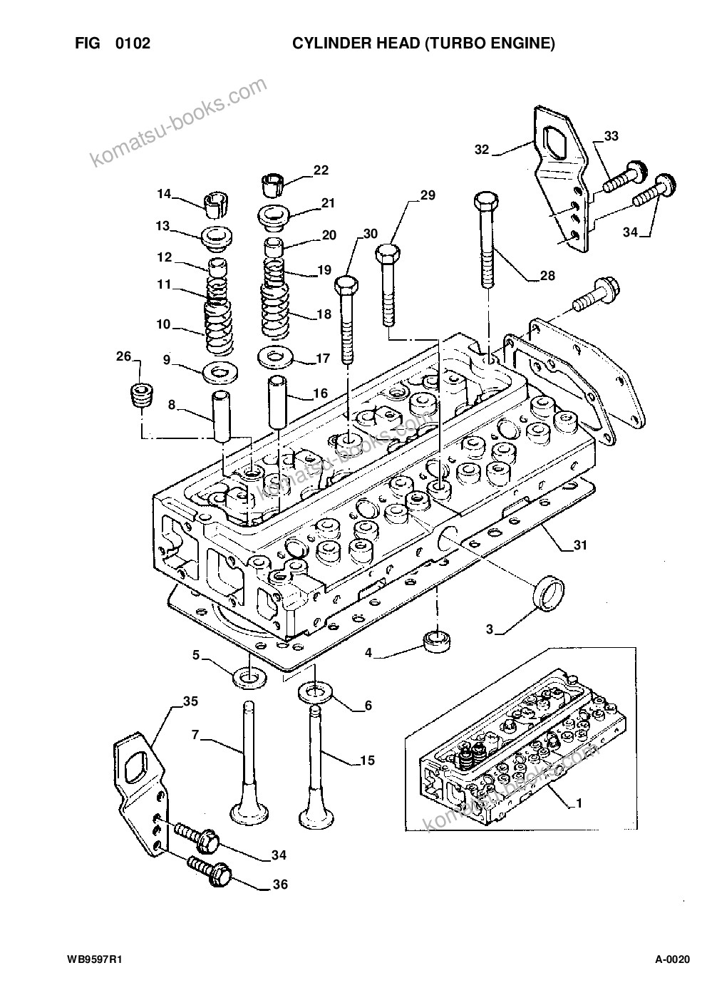 Komatsu wb95r-1 wb97r-1 s/n 8901442-up Parts catalog cover Page 6 Komatsu wb95r-1 wb97r-1 s/n 8901442-up Parts catalog cover Page 6