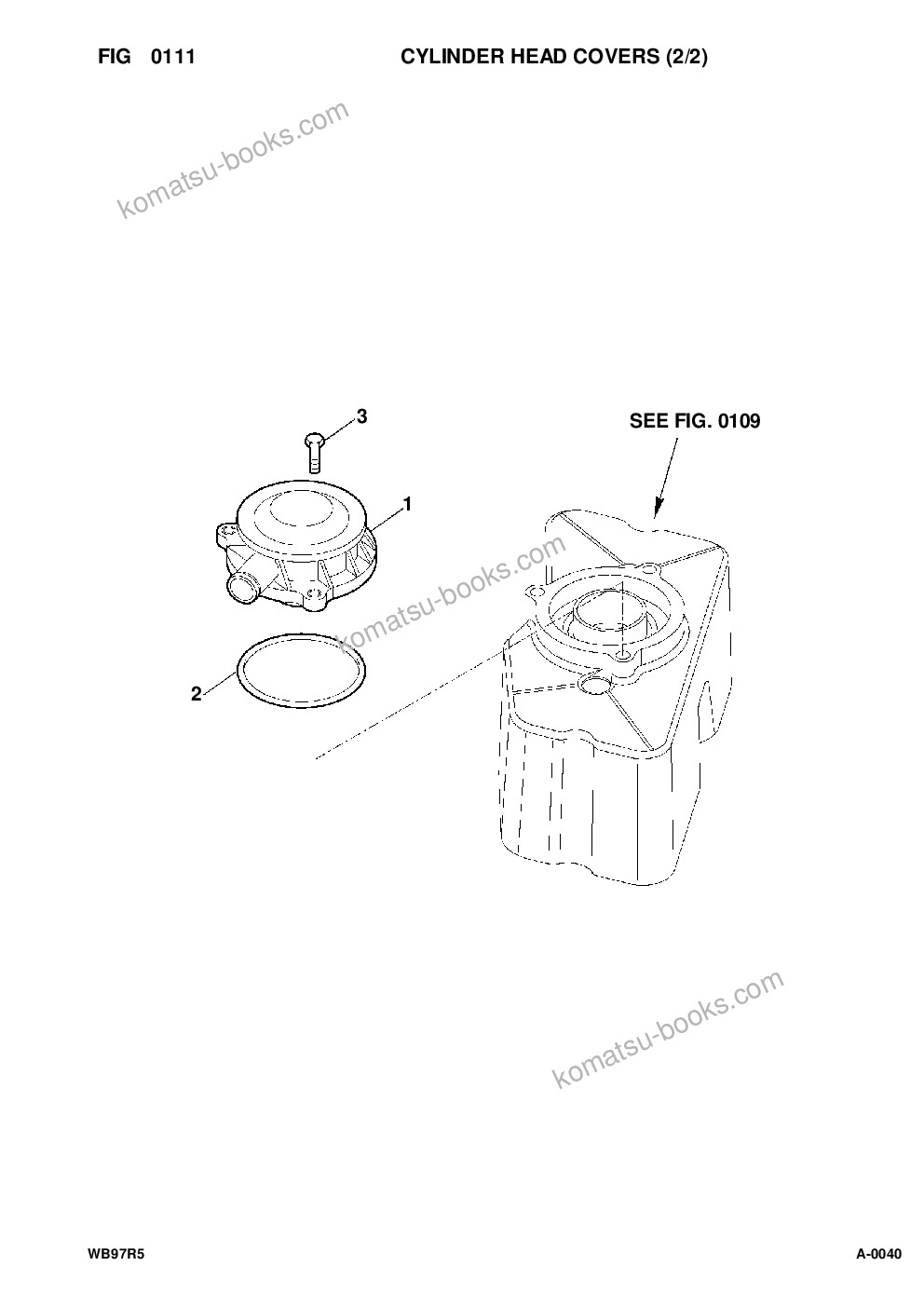 Komatsu WB97R-5 S/N F50003-Up Parts catalog cover Page 9 Komatsu WB97R-5 S/N F50003-Up Parts catalog cover Page 9