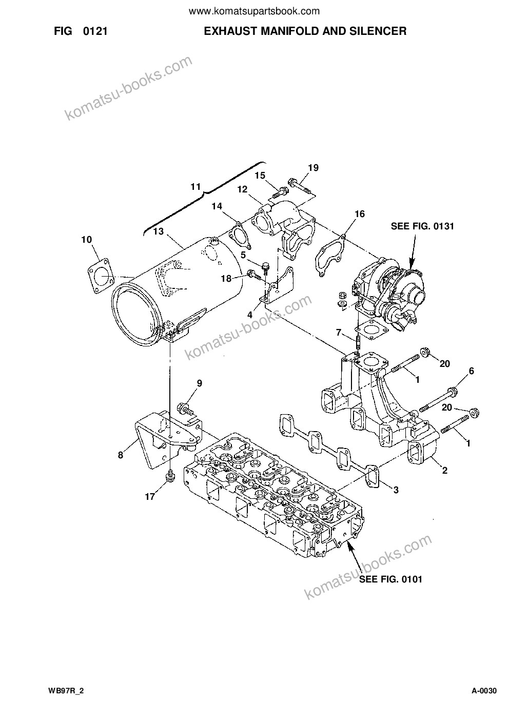 Komatsu wb97r-2 s/n 97f20001-up Parts catalog cover Page 7 Komatsu wb97r-2 s/n 97f20001-up Parts catalog cover Page 7