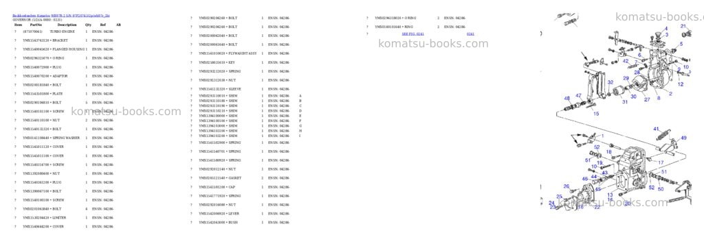 Komatsu wb97r-2 s/n 97f20743-up Parts catalog cover Page 7 Komatsu wb97r-2 s/n 97f20743-up Parts catalog cover Page 7