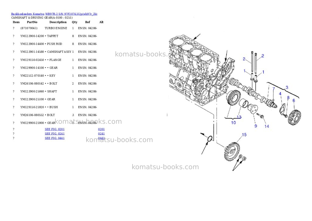Komatsu wb97r-2 s/n 97f20743-up Parts catalog cover Page 9 Komatsu wb97r-2 s/n 97f20743-up Parts catalog cover Page 9