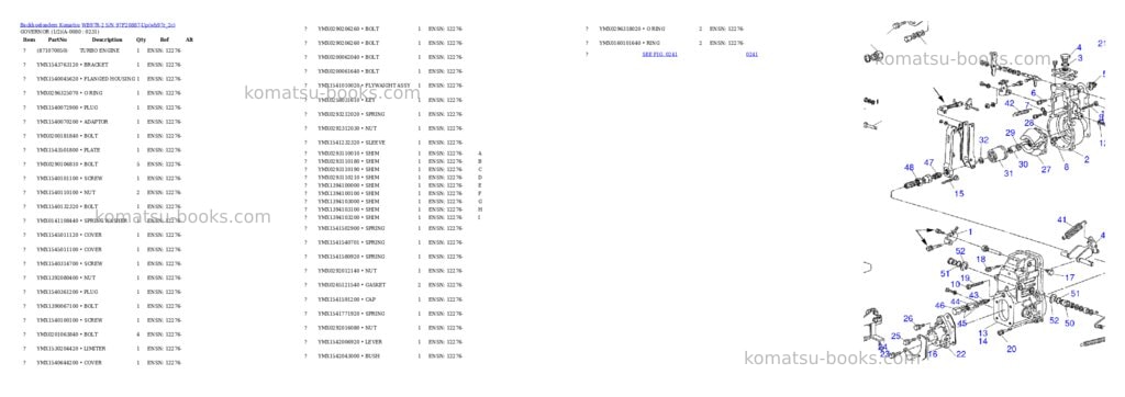 Komatsu wb97r-2 s/n 97f20887-up Parts catalog cover Page 7 Komatsu wb97r-2 s/n 97f20887-up Parts catalog cover Page 7