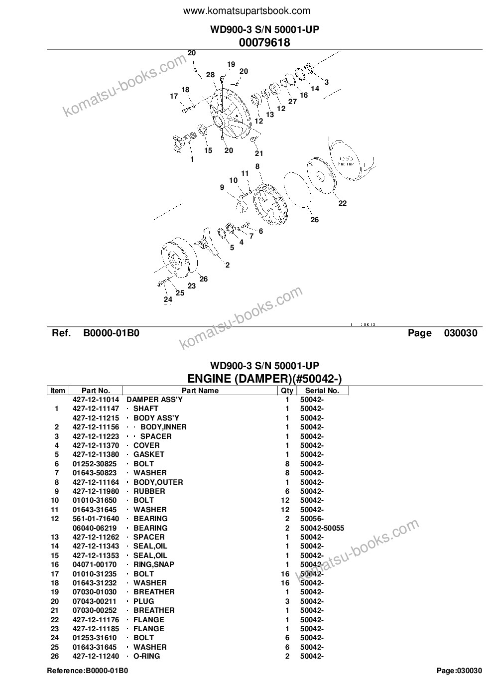 Komatsu wd900-3 s/n 50001-up Parts catalog cover Page 7 Komatsu wd900-3 s/n 50001-up Parts catalog cover Page 7