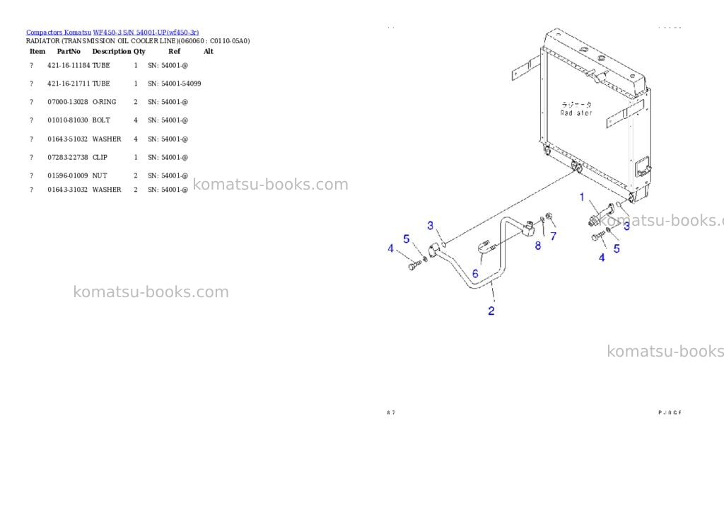 Komatsu wf450-3 s/n 54001-up for komatsu hanomag germany Parts catalog cover Page 10 Komatsu wf450-3 s/n 54001-up for komatsu hanomag germany Parts catalog cover Page 10