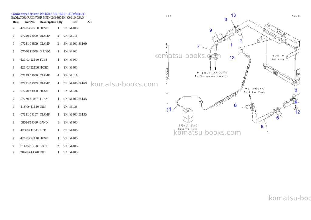 Komatsu wf450-3 s/n 54001-up for komatsu hanomag germany Parts catalog cover Page 8 Komatsu wf450-3 s/n 54001-up for komatsu hanomag germany Parts catalog cover Page 8