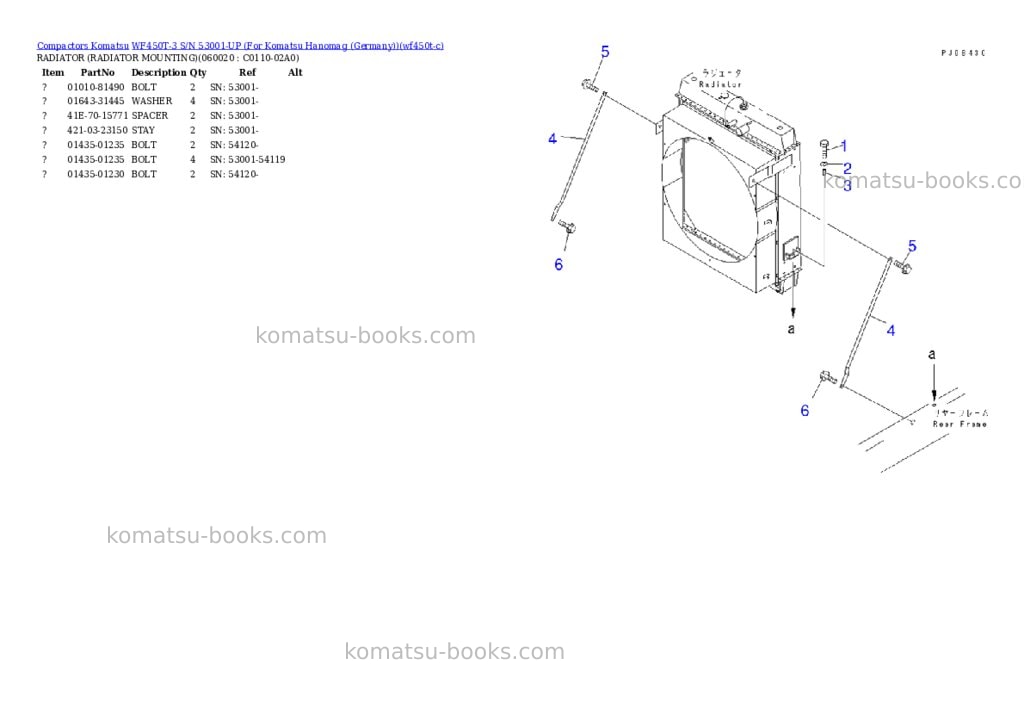 Komatsu WF450T-3 S/N 53001-UP (For Komatsu Hanomag (Germany)) Parts catalog cover Page 10 Komatsu WF450T-3 S/N 53001-UP (For Komatsu Hanomag (Germany)) Parts catalog cover Page 10