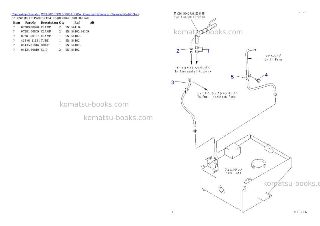Komatsu WF450T-3 S/N 53001-UP (For Komatsu Hanomag (Germany)) Parts catalog cover Page 5 Komatsu WF450T-3 S/N 53001-UP (For Komatsu Hanomag (Germany)) Parts catalog cover Page 5