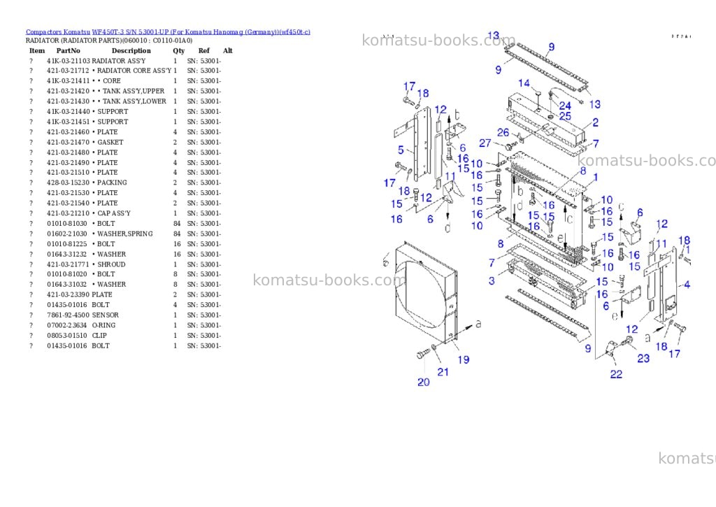 Komatsu WF450T-3 S/N 53001-UP (For Komatsu Hanomag (Germany)) Parts catalog cover Page 9 Komatsu WF450T-3 S/N 53001-UP (For Komatsu Hanomag (Germany)) Parts catalog cover Page 9