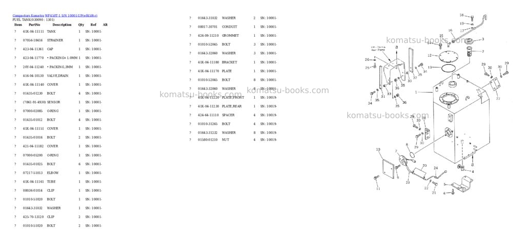 Komatsu wf450t-1 s/n 10001-up Parts catalog cover Page 8