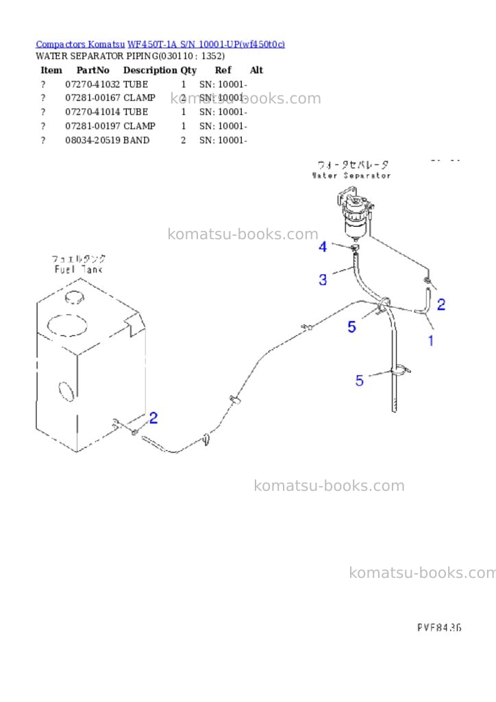 Komatsu wf450t-1a s/n 10001-up Parts catalog cover Page 10 Komatsu wf450t-1a s/n 10001-up Parts catalog cover Page 10