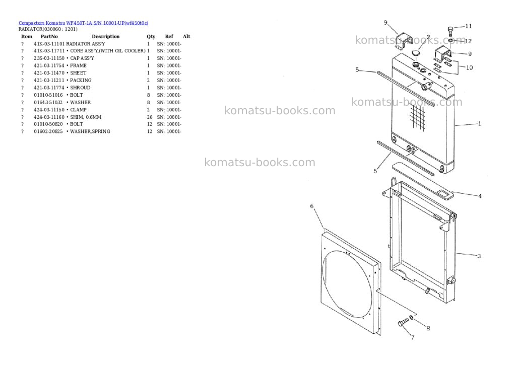 Komatsu wf450t-1a s/n 10001-up Parts catalog cover Page 5 Komatsu wf450t-1a s/n 10001-up Parts catalog cover Page 5
