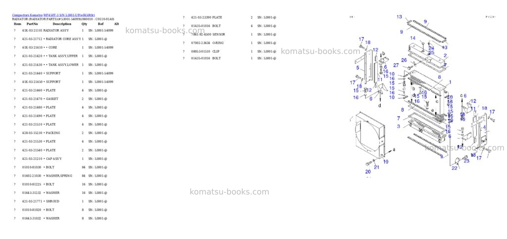 Komatsu wf450t-3 s/n 53001-up Parts catalog cover Page 7
