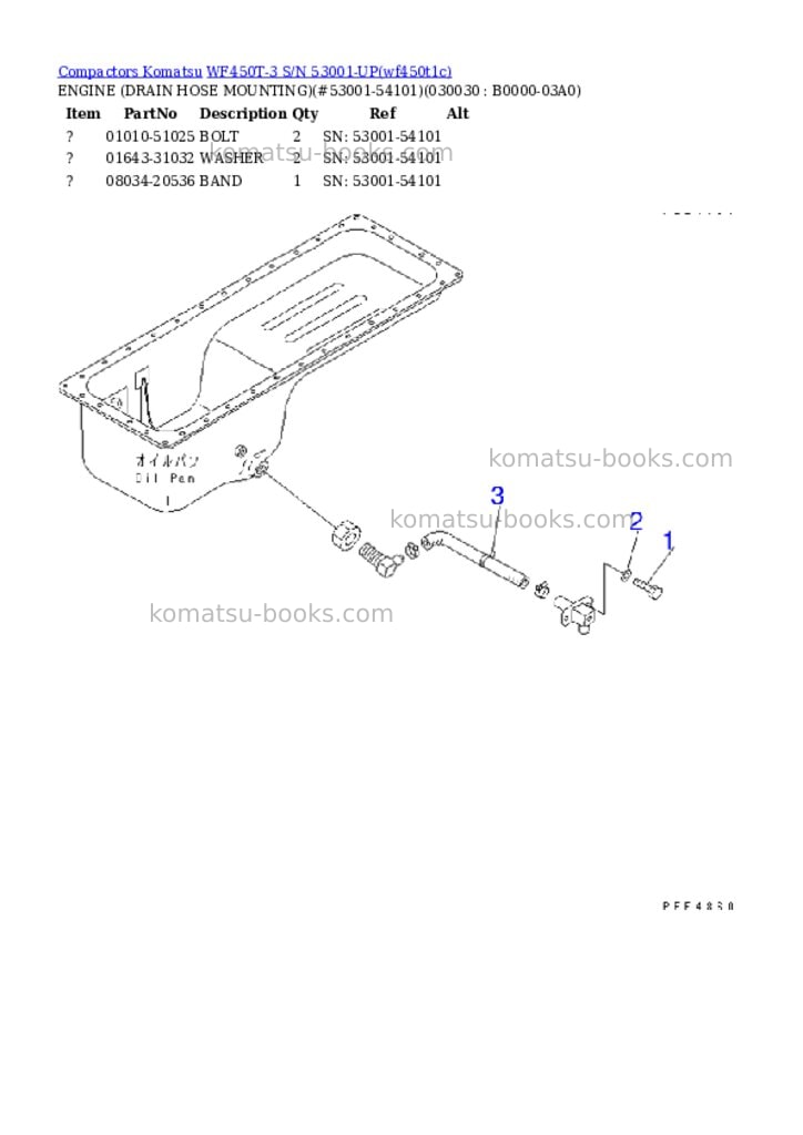 Komatsu WF450T-3 S/N 53001-UP Parts catalog cover Page 2