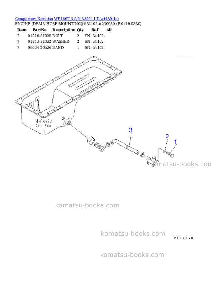 Komatsu WF450T-3 S/N 53001-UP Parts catalog cover Page 7