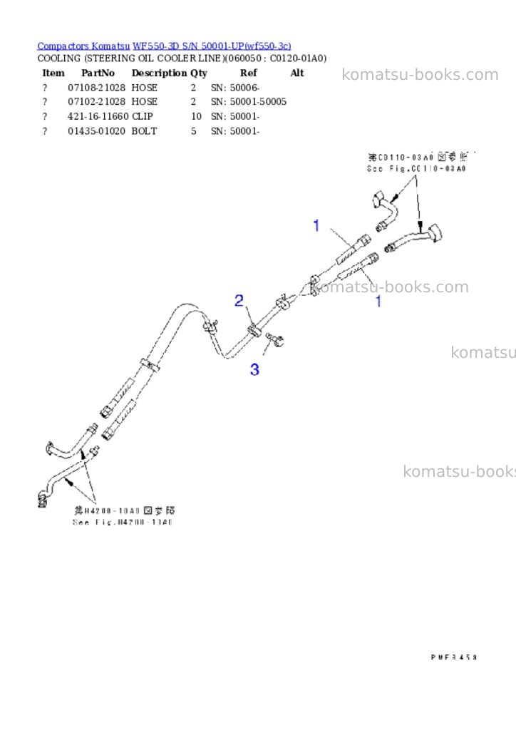 Komatsu wf550-3d s/n 50001-up Parts catalog cover Page 4 Komatsu wf550-3d s/n 50001-up Parts catalog cover Page 4