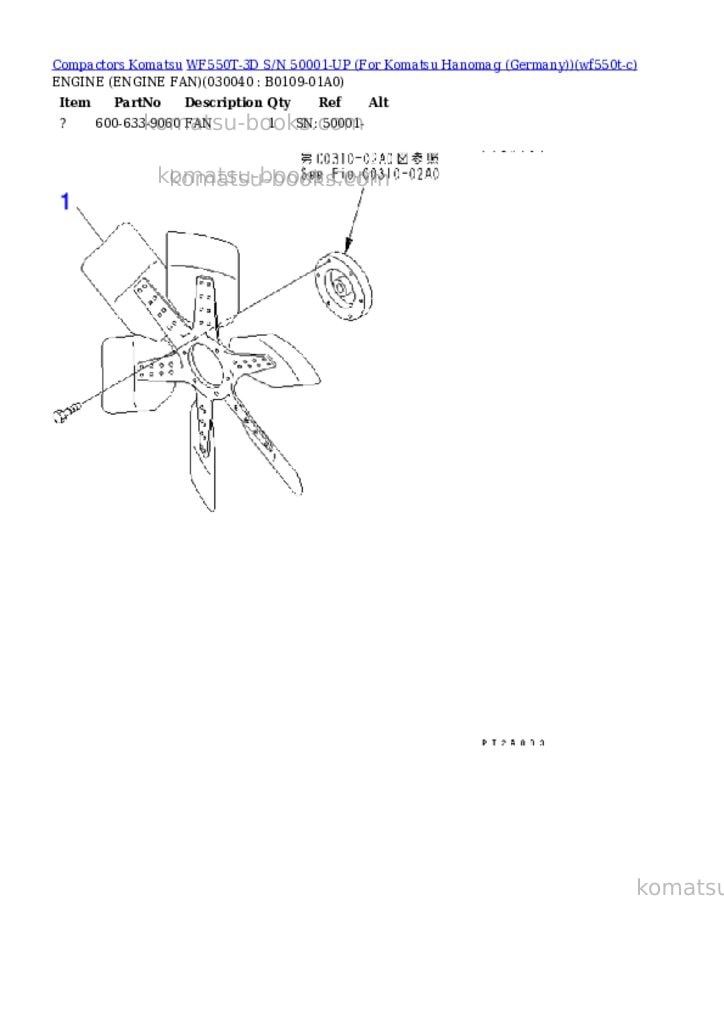 Komatsu wf550t-3d s/n 50001-up for komatsu hanomag germany Parts catalog cover Page 3 Komatsu wf550t-3d s/n 50001-up for komatsu hanomag germany Parts catalog cover Page 3