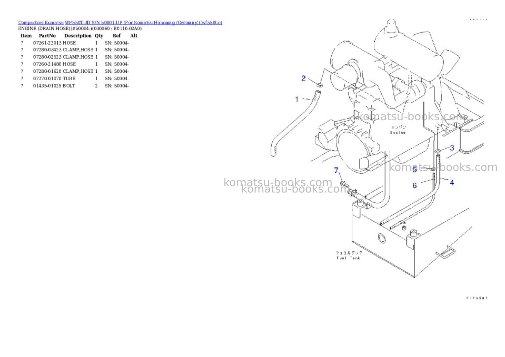 Komatsu wf550t-3d s/n 50001-up for komatsu hanomag germany Parts catalog cover Page 5 Komatsu wf550t-3d s/n 50001-up for komatsu hanomag germany Parts catalog cover Page 5