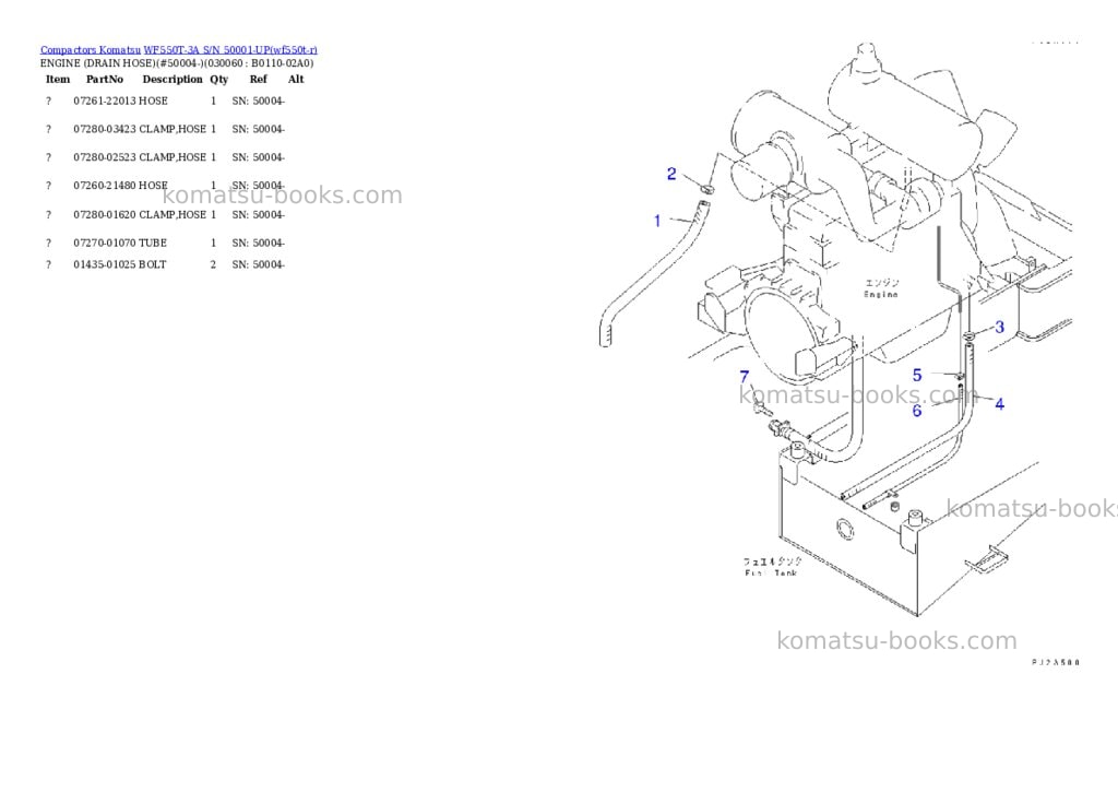 Komatsu WF550T-3A S/N 50001-UP Parts catalog cover Page 4