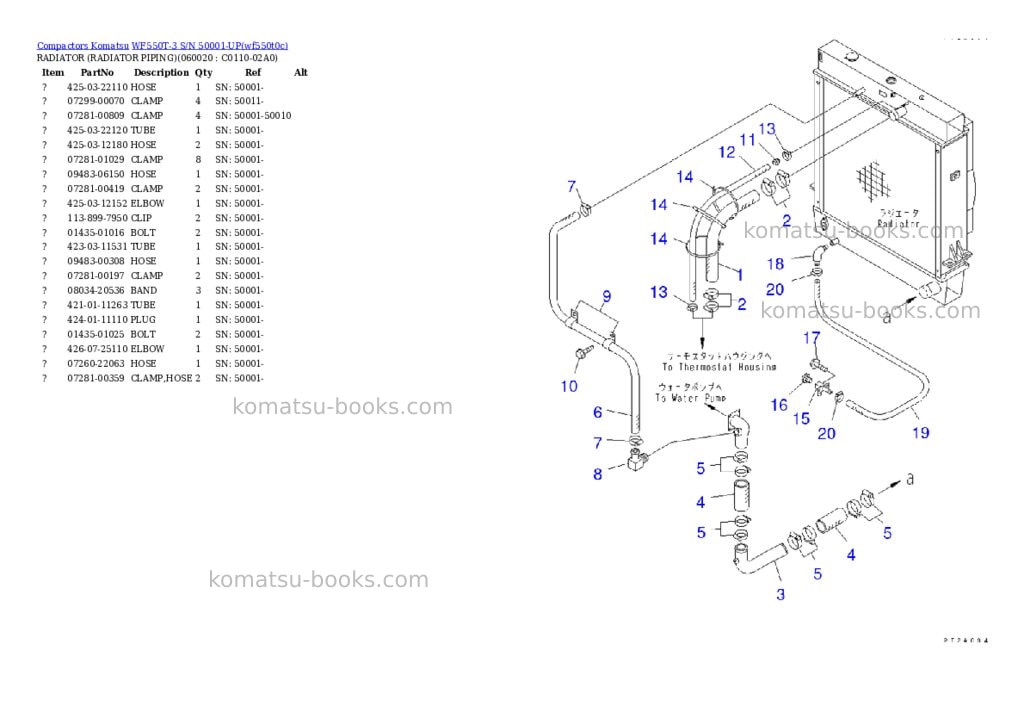 Komatsu wf550t-3 s/n 50001-up Parts catalog cover Page 9 Komatsu wf550t-3 s/n 50001-up Parts catalog cover Page 9