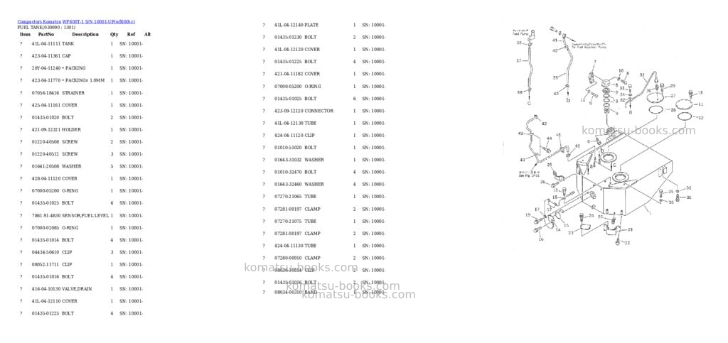Komatsu WF600T-1 S/N 10001-UP Parts catalog cover Page 8 Komatsu WF600T-1 S/N 10001-UP Parts catalog cover Page 8