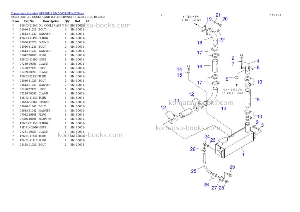Komatsu wf650t-3 s/n 50001-up Parts catalog cover Page 7 Komatsu wf650t-3 s/n 50001-up Parts catalog cover Page 7
