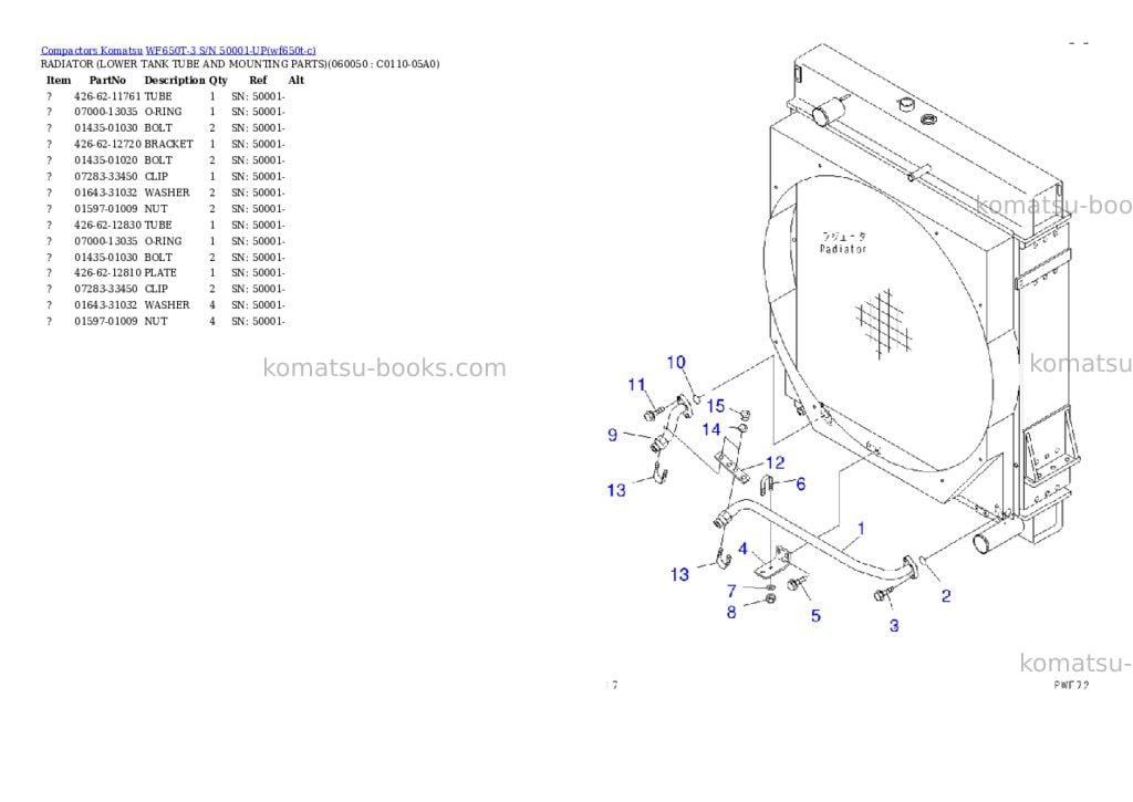 Komatsu wf650t-3 s/n 50001-up Parts catalog cover Page 8 Komatsu wf650t-3 s/n 50001-up Parts catalog cover Page 8