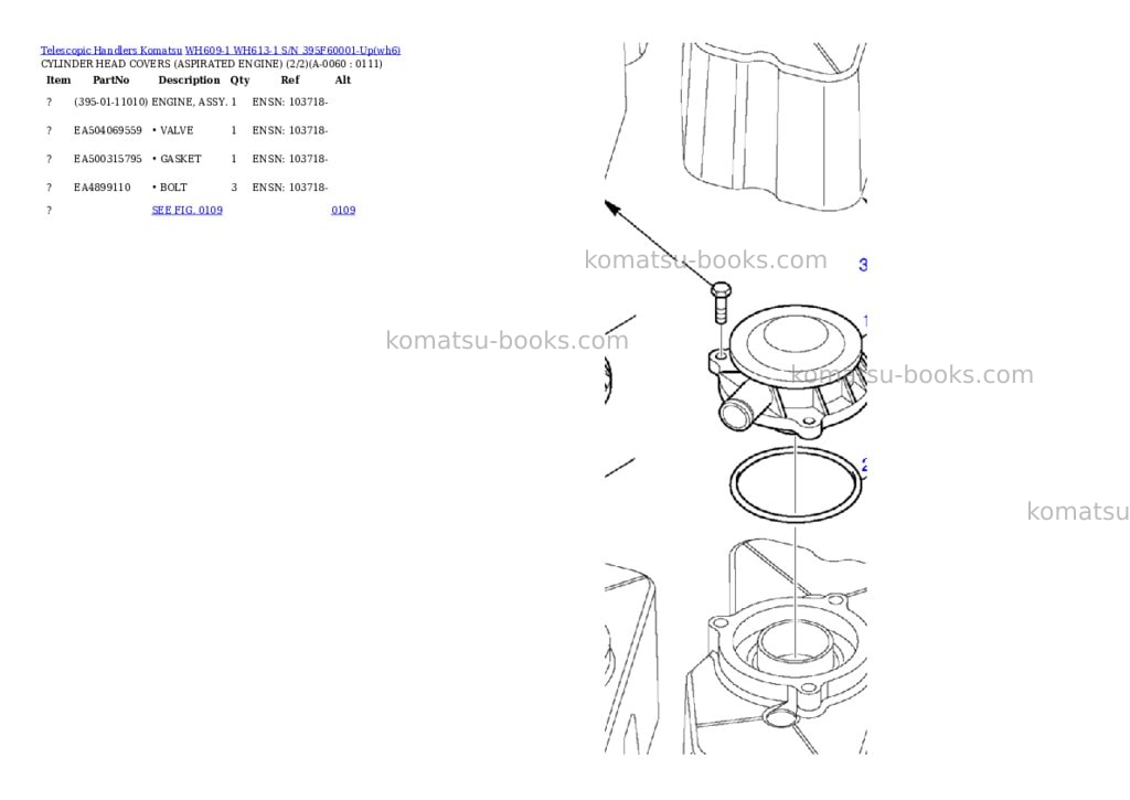 Komatsu wh609-1 wh613-1 s/n 395f60001-up Parts catalog cover Page 5 Komatsu wh609-1 wh613-1 s/n 395f60001-up Parts catalog cover Page 5