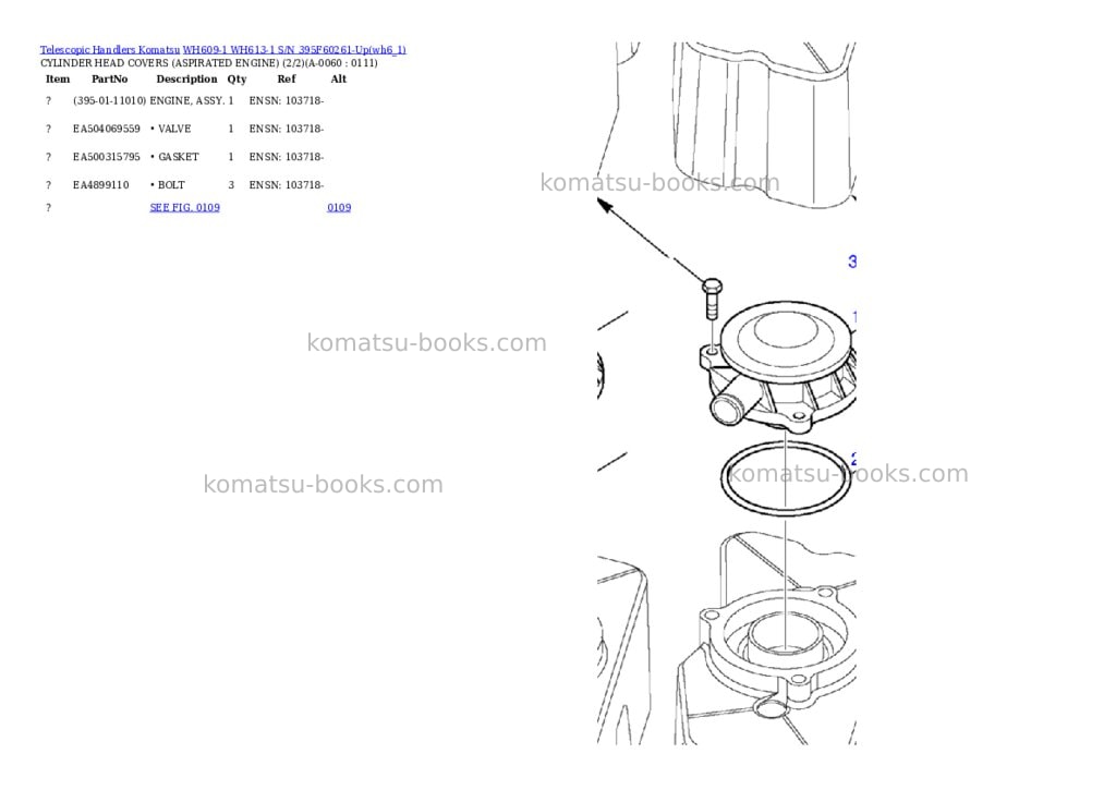 Komatsu wh609-1 wh613-1 s/n 395f60261-up Parts catalog cover Page 5 Komatsu wh609-1 wh613-1 s/n 395f60261-up Parts catalog cover Page 5
