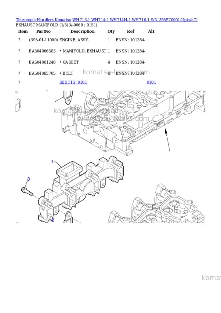 Komatsu wh713-1 wh714-1 wh714h-1 wh716-1 s/n 395f70001-up Parts catalog cover Page 5 Komatsu wh713-1 wh714-1 wh714h-1 wh716-1 s/n 395f70001-up Parts catalog cover Page 5