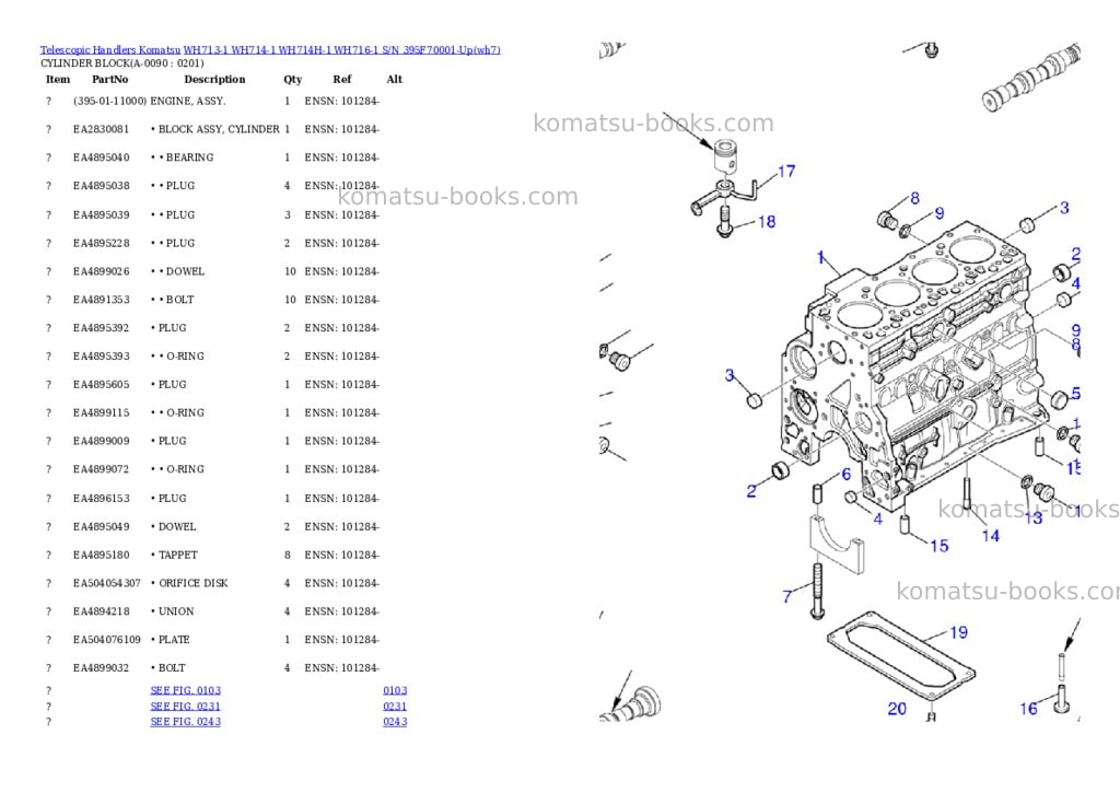 Komatsu wh713-1 wh714-1 wh714h-1 wh716-1 s/n 395f70001-up Parts catalog cover Page 8 Komatsu wh713-1 wh714-1 wh714h-1 wh716-1 s/n 395f70001-up Parts catalog cover Page 8