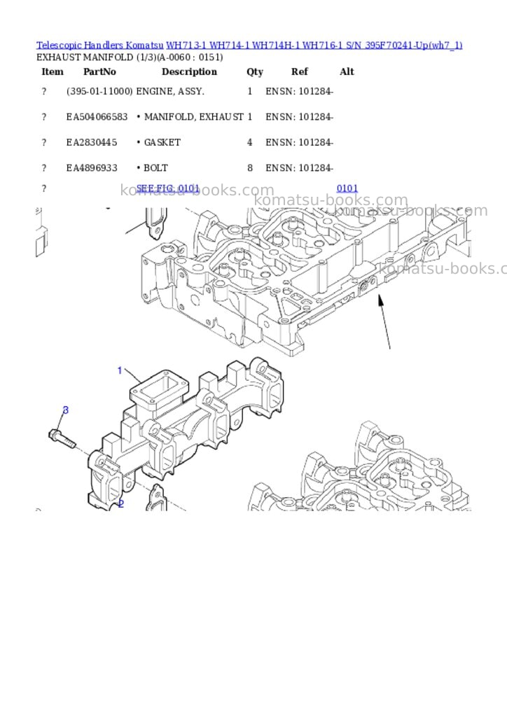 Komatsu wh713-1 wh714-1 wh714h-1 wh716-1 s/n 395f70241-up Parts catalog cover Page 5 Komatsu wh713-1 wh714-1 wh714h-1 wh716-1 s/n 395f70241-up Parts catalog cover Page 5