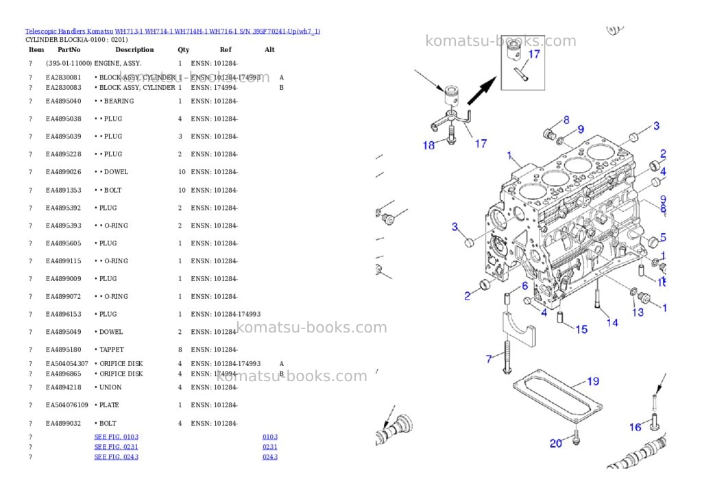 Komatsu wh713-1 wh714-1 wh714h-1 wh716-1 s/n 395f70241-up Parts catalog cover Page 9 Komatsu wh713-1 wh714-1 wh714h-1 wh716-1 s/n 395f70241-up Parts catalog cover Page 9