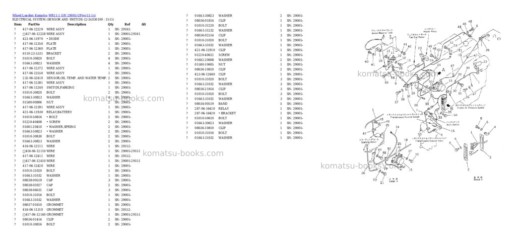 Komatsu wr11-1 s/n 29005-up Parts catalog cover Page 9