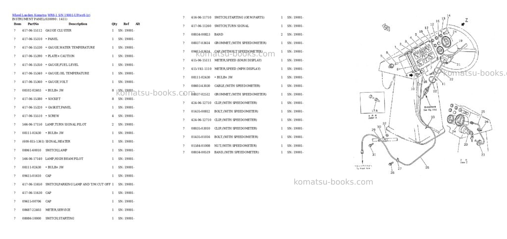 Komatsu wr8-1 s/n 19001-up Parts catalog cover Page 8 Komatsu wr8-1 s/n 19001-up Parts catalog cover Page 8