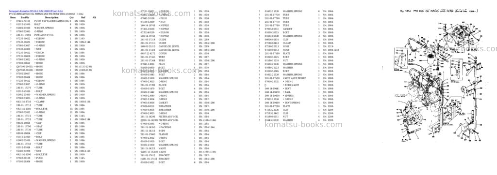 Komatsu WS16-2 S/N 1008-UP Parts catalog cover Page 4 Komatsu WS16-2 S/N 1008-UP Parts catalog cover Page 4