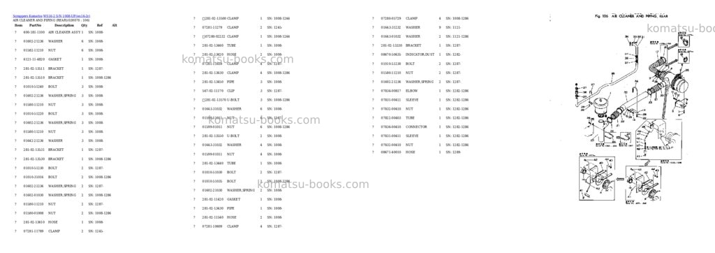 Komatsu ws16-2 s/n 1008-up Parts catalog cover Page 6 Komatsu ws16-2 s/n 1008-up Parts catalog cover Page 6