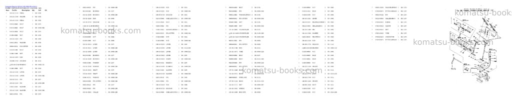 Komatsu ws16-2 s/n 1008-up Parts catalog cover Page 8 Komatsu ws16-2 s/n 1008-up Parts catalog cover Page 8