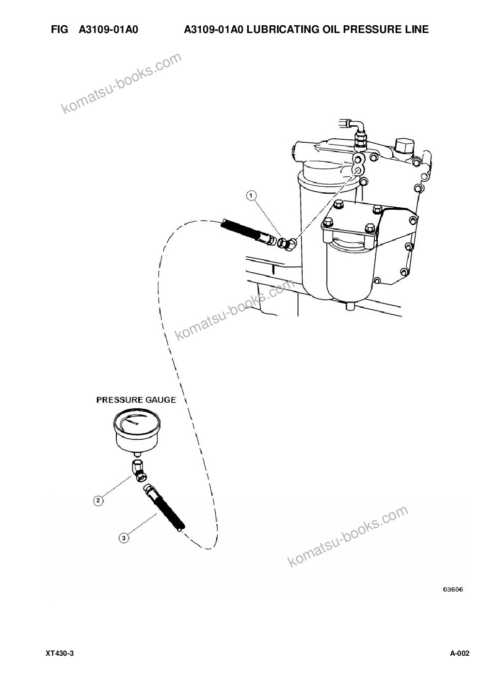 Komatsu xt430-3 s/n a1101-up Parts catalog cover Page 3 Komatsu xt430-3 s/n a1101-up Parts catalog cover Page 3