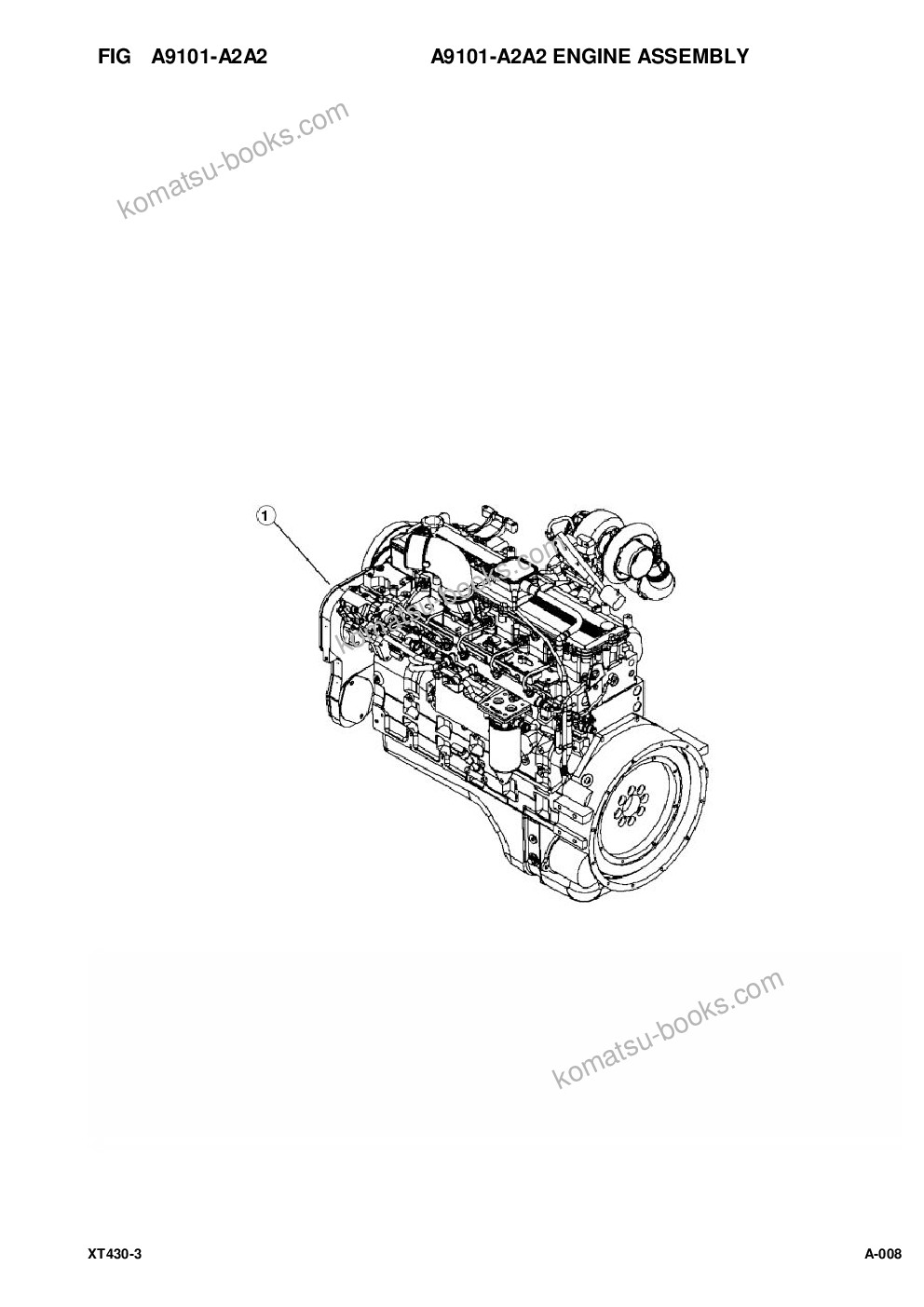 Komatsu xt430-3 s/n a1101-up Parts catalog cover Page 9 Komatsu xt430-3 s/n a1101-up Parts catalog cover Page 9