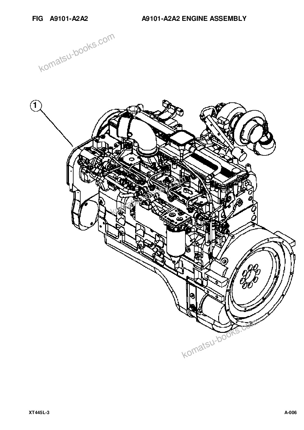 Komatsu xt445l-3 a3101 - up Parts catalog cover Page 7 Komatsu xt445l-3 a3101 - up Parts catalog cover Page 7