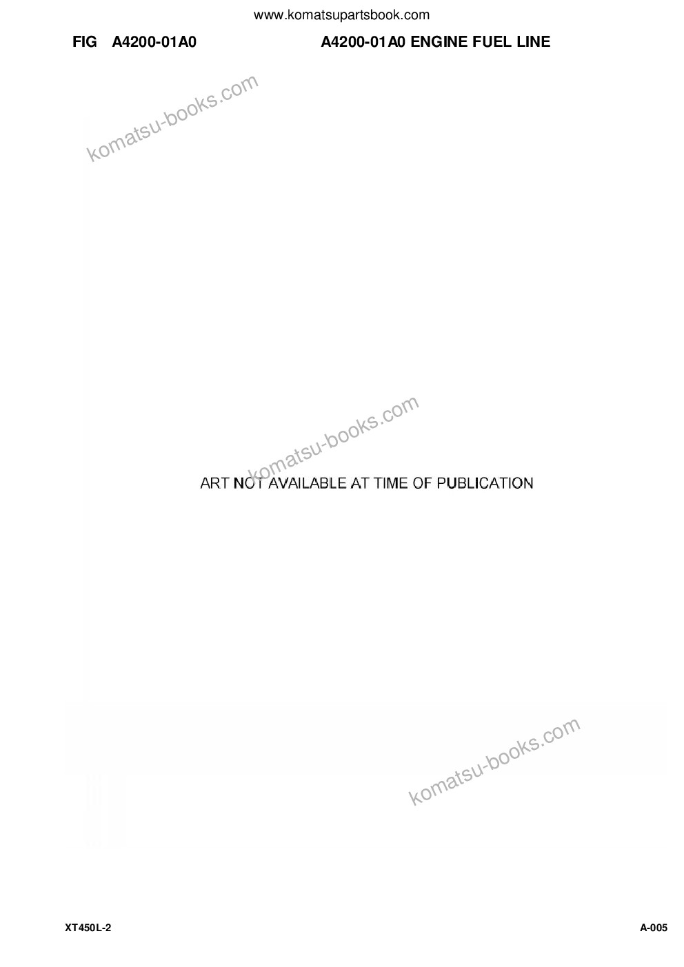 Komatsu xt450l-2 s/n a4001-up Parts catalog cover Page 7