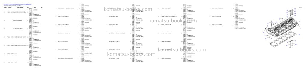 Komatsu PC220-8M0 S/N Y221001-UP Parts catalog cover Page 4