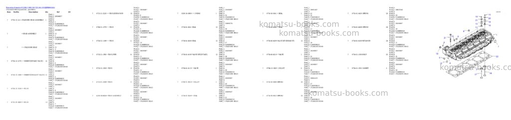 Komatsu PC200LC-8M0 S/N Y201001-UP Parts catalog cover Page 4 Komatsu PC200LC-8M0 S/N Y201001-UP Parts catalog cover Page 4