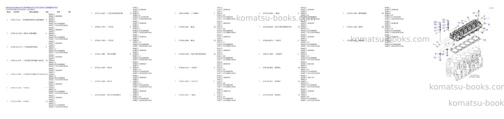 Komatsu PC300-8M0(6d107) S/N Y301001-UP Parts catalog cover