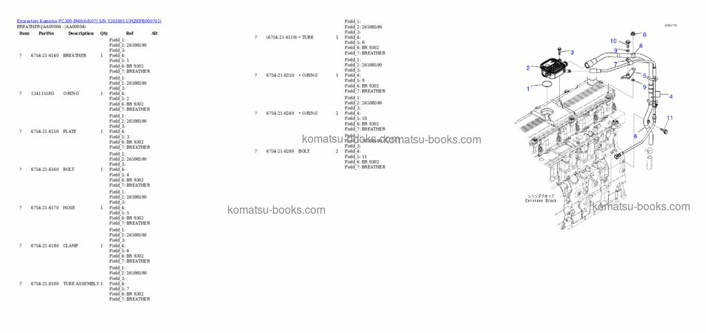 Komatsu PC300-8M0(6d107) Каталог запчастей обложка Страница 2 Komatsu PC300-8M0(6d107) Каталог запчастей обложка Страница 2