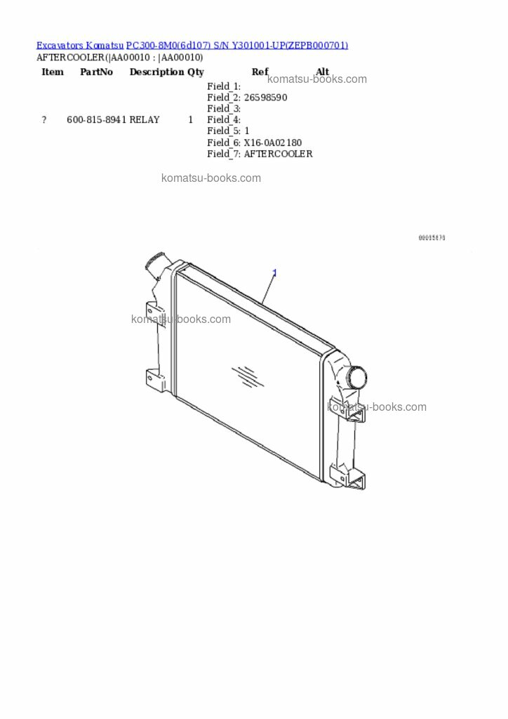 Komatsu PC300-8M0(6d107) Каталог запчастей обложка Страница 8 Komatsu PC300-8M0(6d107) Каталог запчастей обложка Страница 8