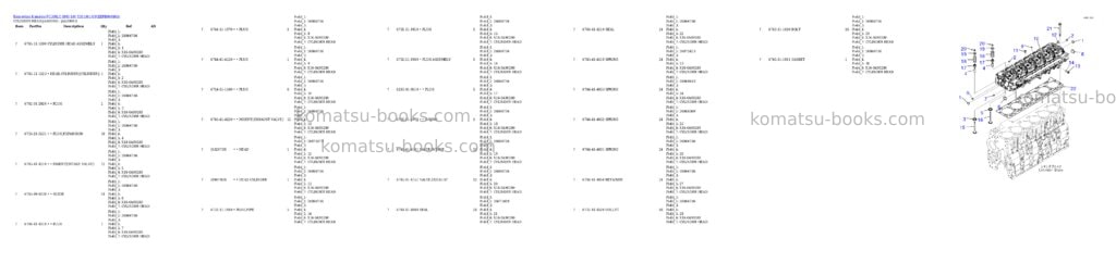 Komatsu PC300LC-8M0 S/N Y301001-UP Parts catalog cover Page 2 Komatsu PC300LC-8M0 S/N Y301001-UP Parts catalog cover Page 2