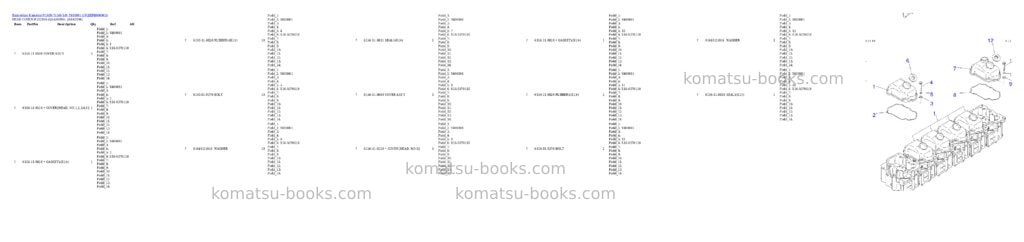 Komatsu PC400-7(-50) S/N Y400001-UP Parts catalog cover Page 5 Komatsu PC400-7(-50) S/N Y400001-UP Parts catalog cover Page 5