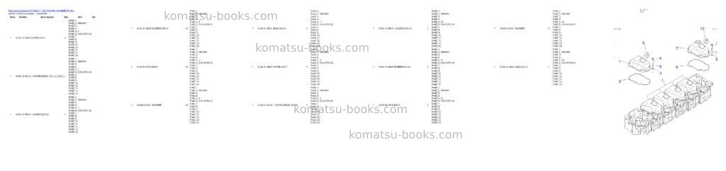 Komatsu PC400LC-7 S/N Y400001-UP Parts catalog cover Page 5 Komatsu PC400LC-7 S/N Y400001-UP Parts catalog cover Page 5