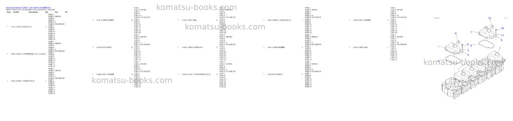 Komatsu pc400lc-7 s/n y400001-up Parts catalog cover Page 9 Komatsu pc400lc-7 s/n y400001-up Parts catalog cover Page 9